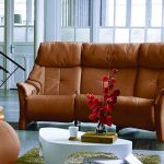 Himolla Chester Curved Manual Recline Sofa with Acti