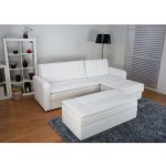 Shop Denver White Double Cushion Storage Sectional Sofa Bed and .