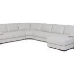 Denver 4-Piece Leather RAF Chaise Sectional - SMOKE GP:L116 .
