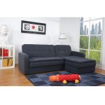 Shop Denver Steel Finish Double Cushion Storage Sectional Sofa Bed .
