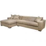 EJ Lauren Oscar Modern Sectional Sofa with Button Tufted Back and .