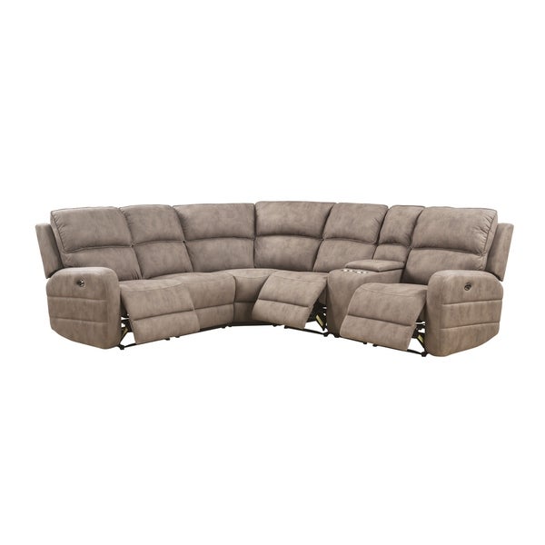 Shop ACME Olwen Power Motion Sectional Sofa with USB Power Dock in .