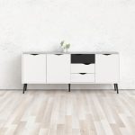 Hashtag Home Dowler 77" Wide 3 Drawer Buffet Table & Reviews | Wayfa
