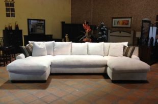 Bradly Double Chaise Feather Down Sectional | Sectional sofa with .