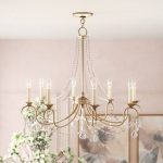 Duron 5 - Light Candle Style Wagon Wheel Chandelier with Beaded .