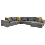Grigio Gray Sectional Sofa w/Right Chaise | El Dorado Furnitu