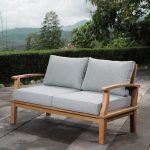 Displaying Gallery of Mansfield Teak Loveseats With Cushion (View .