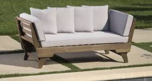 Bodine Patio Daybed with Cushions | Outdoor daybed, Patio daybed .