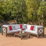 Ellison 4 Piece Sectional Seating Sofa Set with Cushions | Outdoor .