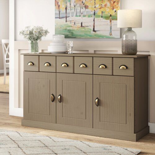 Emiliano Sideboard August Grove Colour: Taupe in 2020 | Sideboard .