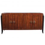 Modern Sideboard Etienne in Rosewood and Lacquered Legs with Black .