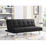 Serta Chelsea 3-Seat Multi-function Upholstery Fabric Sofa, Black .