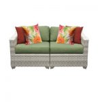 Sol 72 Outdoor Falmouth Loveseat with Cushions Cushion Colour .