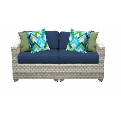 Sol 72 Outdoor Falmouth Loveseat with Cushions & Reviews | Wayfair .