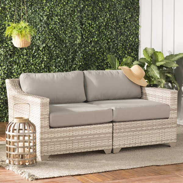 Sol 72 Outdoor™ Falmouth Loveseat with Cushions & Reviews | Wayfa
