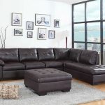 2082 2 pc emily ii espresso faux leather sectional sofa set with .