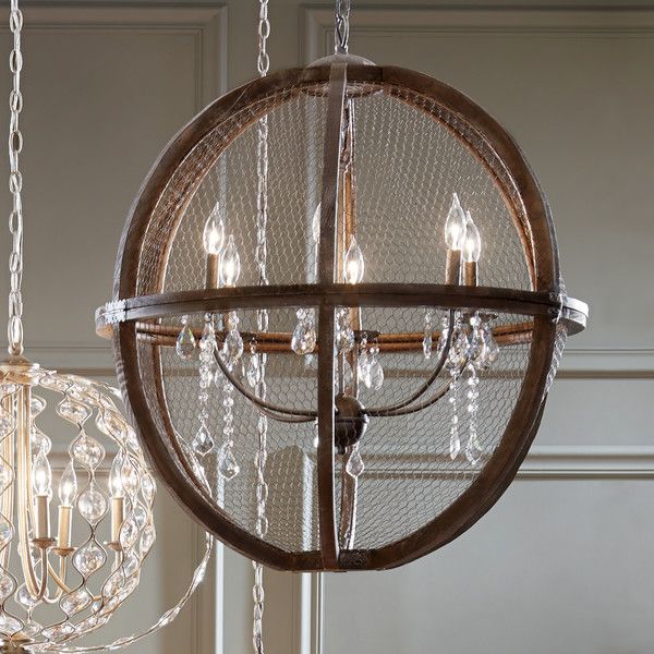 Filipe 3 - Light Candle Style Globe Chandelier | Globe chandelier .