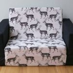 Kids Flip Out Sofa Cover: Black on White Deer Print | Toddler sofa .