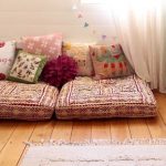 Bohemian floor cushion sofa | Floor seating living room, Cushions .