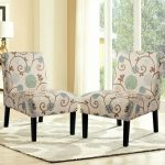 Skyline Furniture Multicolored Upholstered Floral-print Armless .