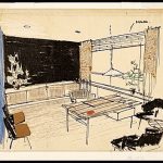 Citation: Sketch of Hans Knoll's office, 1950. Florence Knoll .