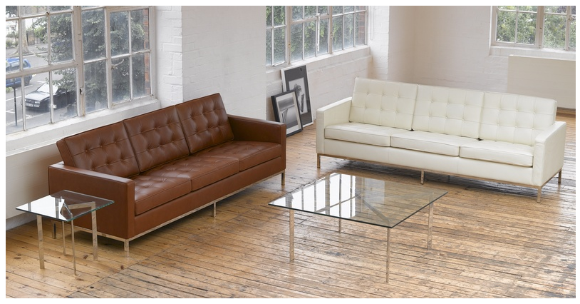 Florence Knoll Leather Sofas