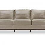 Florence Grey Leather Sofa - Modern Leather Sofas | Apt