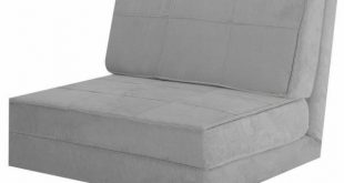 Costway 30 in. Gray Cotton Full Sleeper Convertible Fold-Down Sofa .