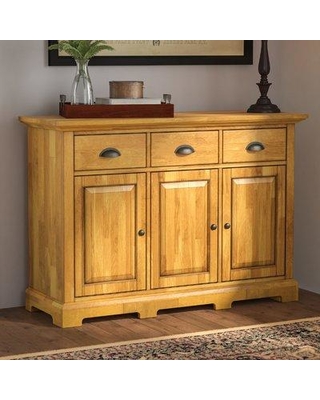 New Bargains on Three Posts Fortville 52" Wide 3 Drawer Rubberwood .