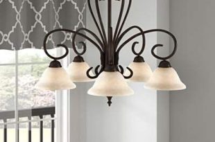 Alcott Hill Gaines 5-Light Shaded Classic/Traditional Chandelier .