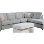 Acme Furniture Living Room Belville Sectional Sofa with Pillows .