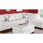 Acme Furniture Living Room Kiva Sectional Sofa with 2 Pillows .