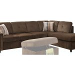 Acme Furniture Living Room Belville Sectional Sofa with Pillows .