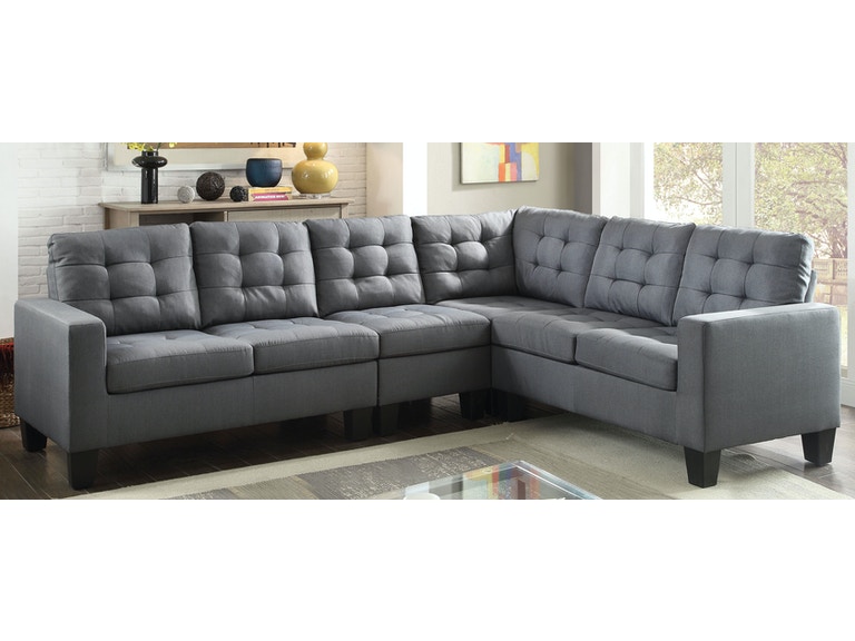 Acme Furniture Living Room Earsom Sectional Sofa 52760 - Gallery .