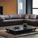 Red leather sectional | L shaped sectional sofas | Red leather .