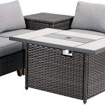Amazon.com: Grand patio Outdoor Conversation Set with Fire Pit, 6 .