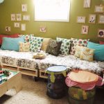 Jennifer's Bright and Airy Mish Mash | Pallet couch, Small room .