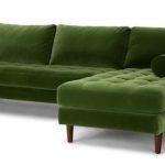 Rent Article Sven Right Sectional Sofa Grass Green | Sectional .