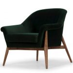 Charlize Single Seat Sofa In Emerald Green Fabric Seat | Single .