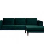 Aria 3 Seater Chaise End Sofa | Green sofa, Upholstered chaise, So