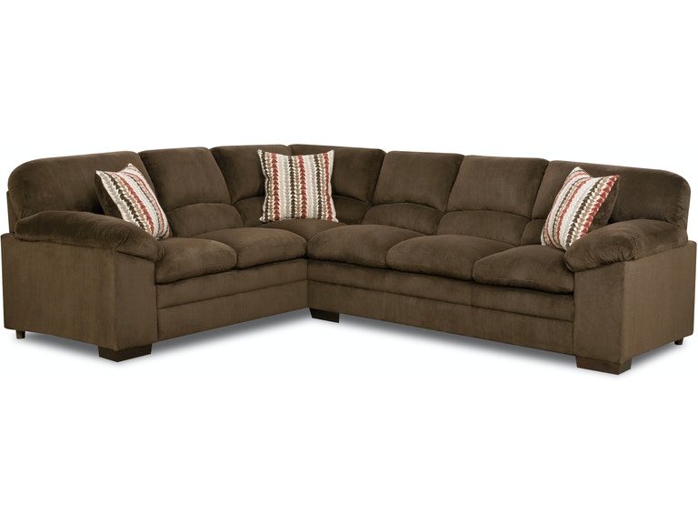 Simmons Upholstery & Casegoods Living Room 8043-Sectional .
