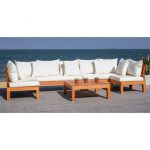 Rosecliff Heights Greta Sectional Seating Group with Cushions .