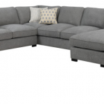 Jordan 140" Sectional w/Left Seated Chaise - Halifax Gray .