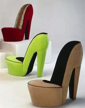 Shoe out of cardboard... - MyKingList.com | High heel shoe chair .