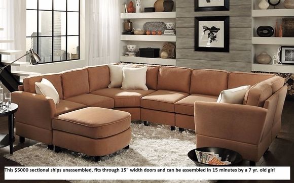 8 seat Lorelei Sectional by Simplicity Sofas in High Point, NC .