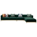 China Nordic Fabric Special Gold Lounge Sofa 1+2+3 Sectional Sofa .