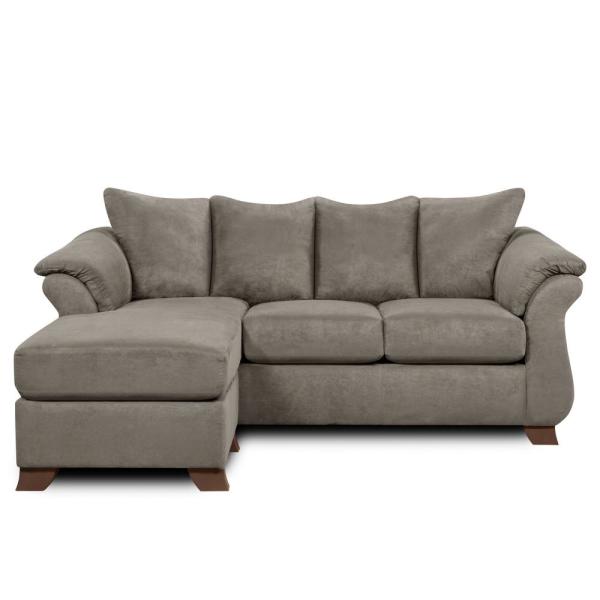 Chelsea Home Furniture Payton Sensations Gray Polyester 4-Seater L .