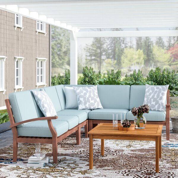Hursey Patio Sectional in 2020 | Patio sectional, Patio daybed .