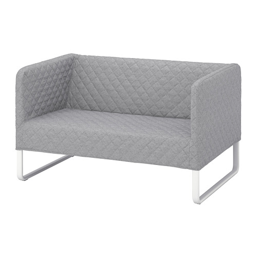 KNOPPARP 2-seat sofa, Knisa light grey | IKEA Indones