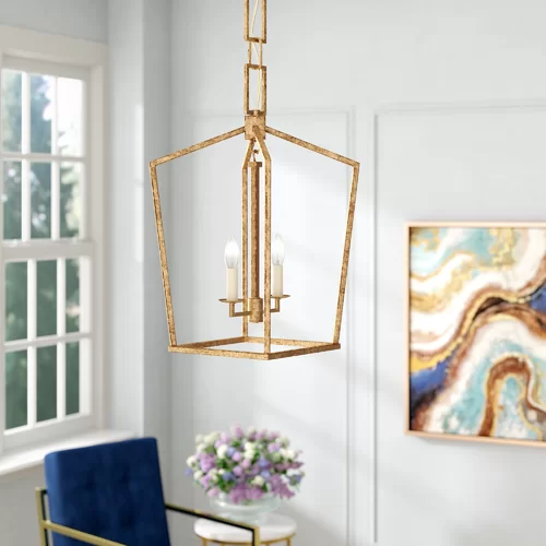 Tera 2-Light Vanity Light | Geometric chandelier, Geometric .